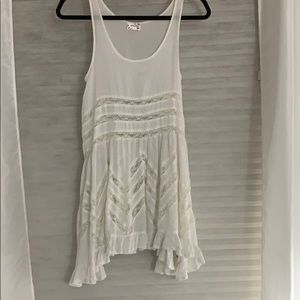 Free People Swingy Lace Inset Tunic